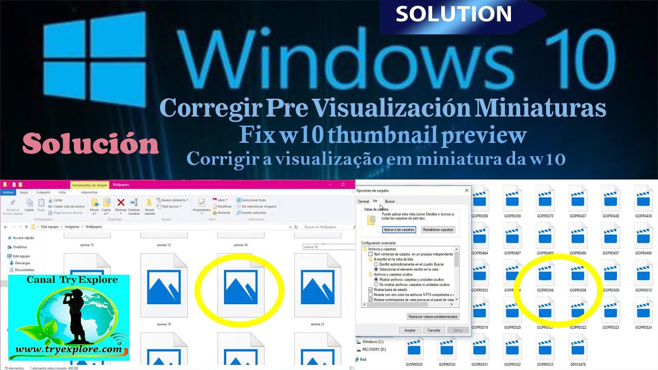 restore thumbnails windows 10